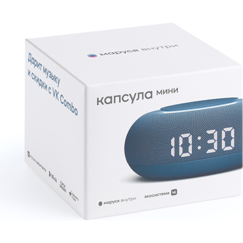 Умная колонка VK Капсула Мини 5Вт, с Марусей, морской синий [mrc02bl] 